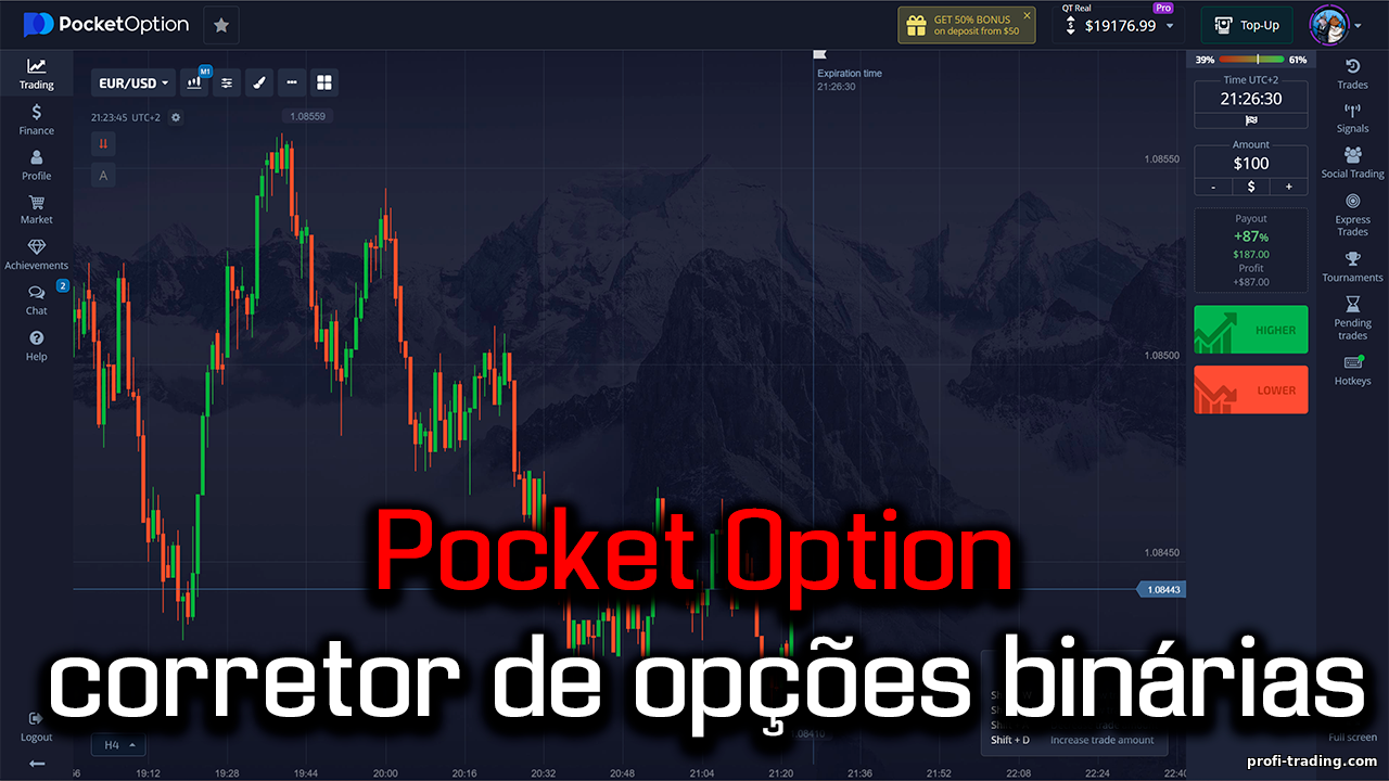 Pocket Option - análises das mundialmente famosas opções binárias e corretor Forex