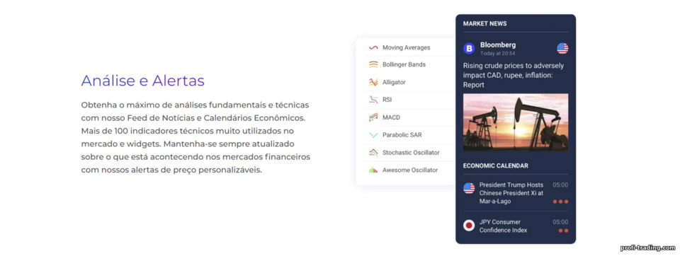 Plataforma de negociação profissional da corretora IQ Option