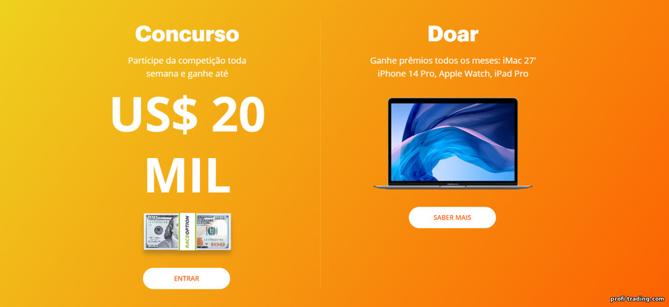 Concursos de negociação na corretora de opções binárias RaceOption Concursos de negociação na corretora de opções binárias RaceOption