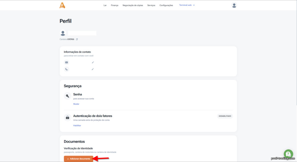 verificação de uma conta de negociação com a corretora AMarkets verificação de uma conta de negociação com a corretora AMarkets
