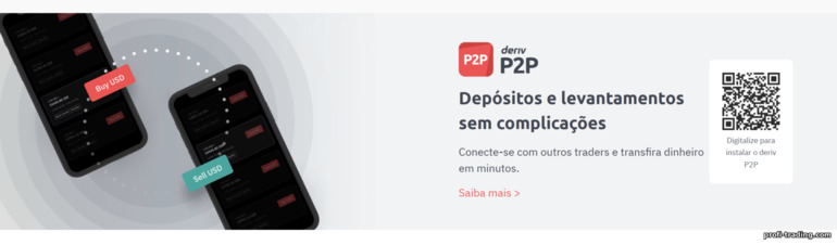 reabastecimento de uma conta de negociação via negociação P2P