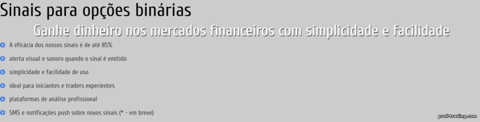 Opções binárias sinalizam 85% Opções binárias sinalizam 85%