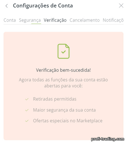 verificação com corretor de opções binárias RaceOption