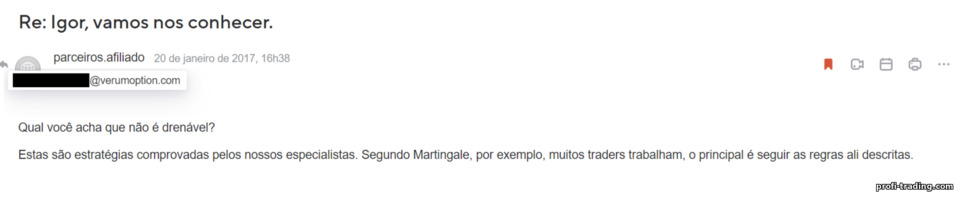 Opção Verum sobre o sistema Martingale Opção Verum sobre o sistema Martingale