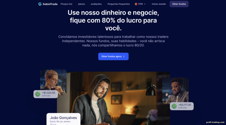 Site oficial da corretora de prop trading SabioTrade Site oficial da corretora de prop trading SabioTrade