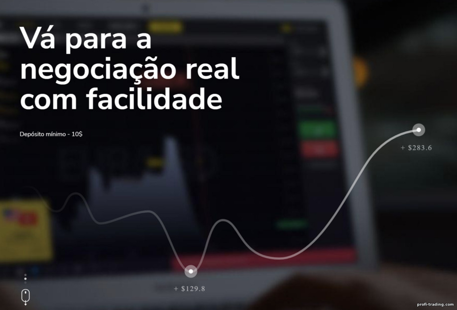Mude para negociação real Mude para negociação real
