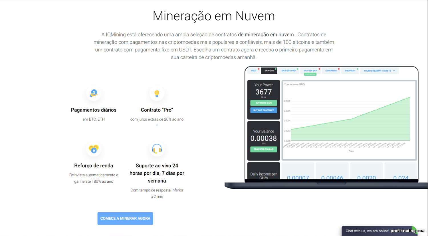 IQ Mining: Como Começar na Mineração em Nuvem