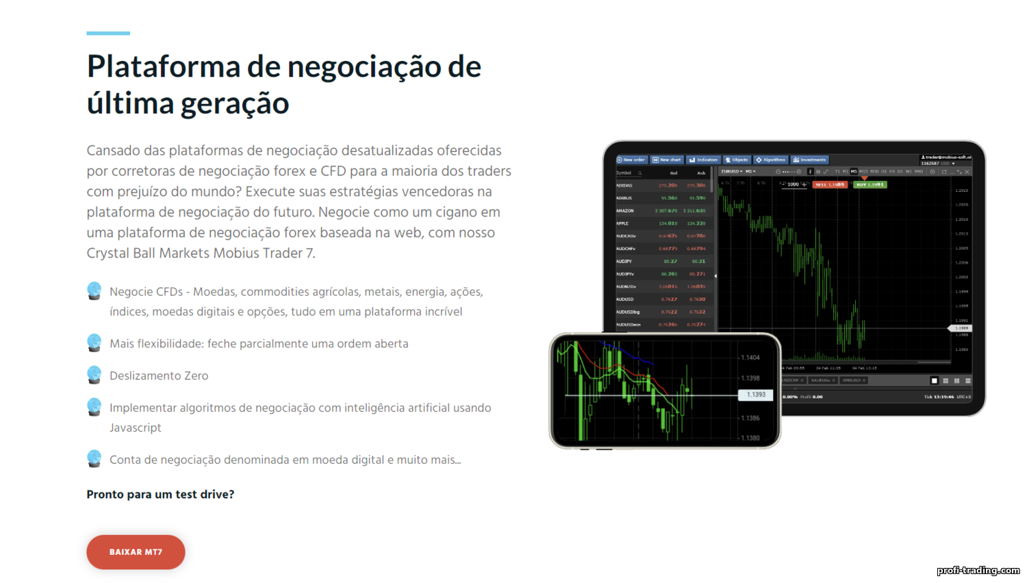 Crystal Ball Markets: Prós, Contras e Recursos