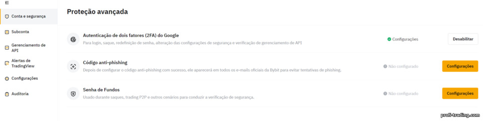 Proteção Avançada de Contas ByBit Proteção Avançada de Contas ByBit