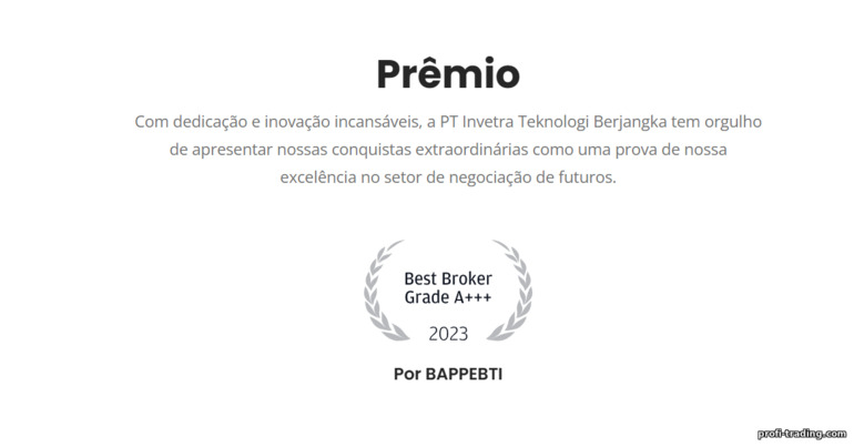 Prêmios da corretora Invetra
