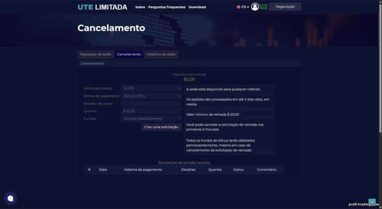 Métodos de saque na ute.limited Métodos de saque na ute.limited