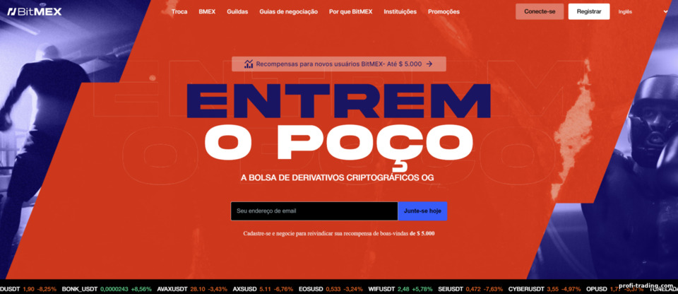 Site Oficial do BitMex Site Oficial do BitMex