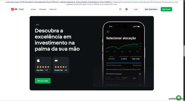 XTB: app de trading móvel
