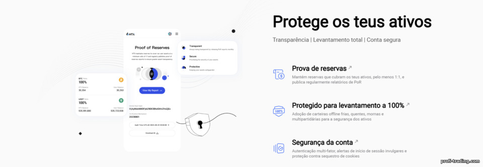 Recursos de Segurança no HTX Recursos de Segurança no HTX