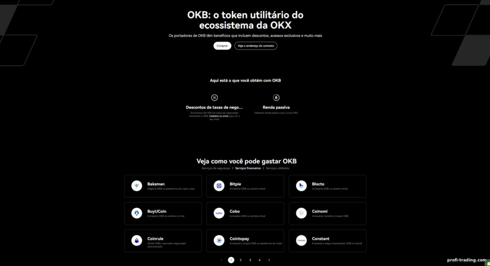 Token OKB na Plataforma OKX