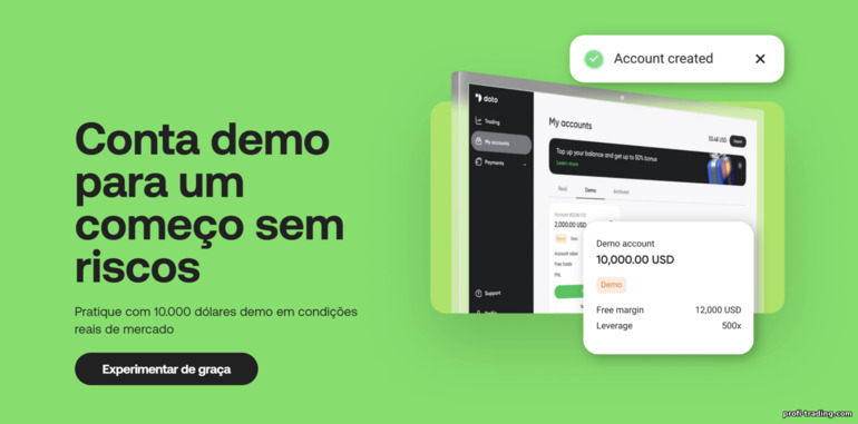 Conta demo da Doto