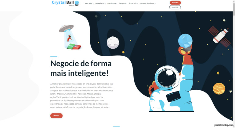 Site Oficial do Crystal Ball Markets