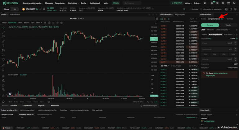 Plataforma de Negociação com Margem KuCoin