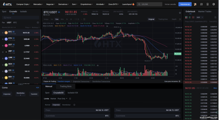 Staking na Exchange HTX