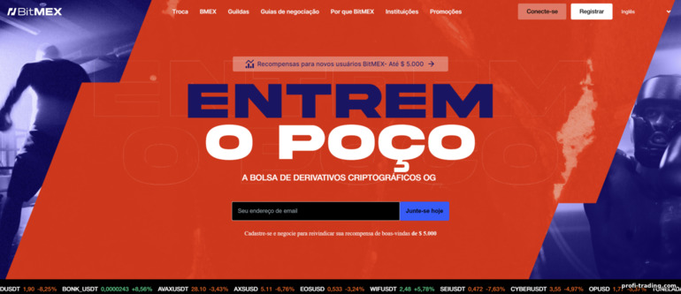 Site Oficial do BitMex