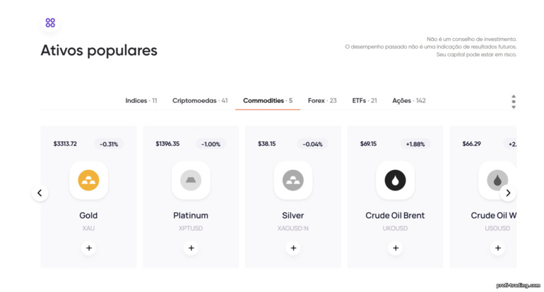 Ampla seleção de ativos na Capital Bear