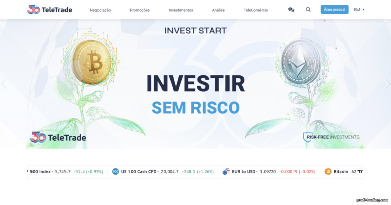 Site Oficial do Corretor TeleTrade