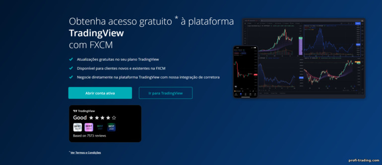 FXCM: integração da conta com TradingView FXCM: integração da conta com TradingView