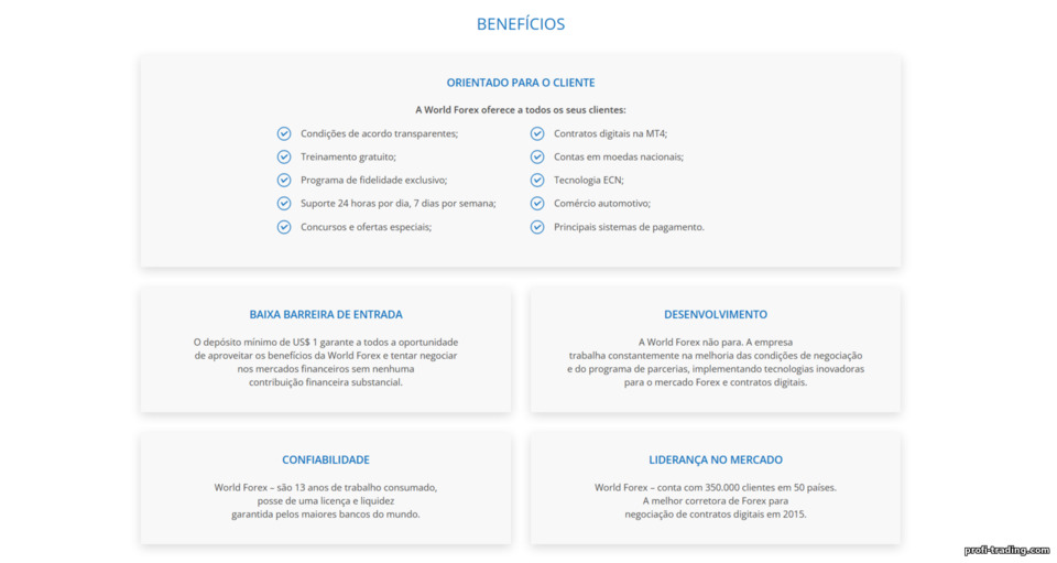 World Forex: vantagens de negociar na World Forex