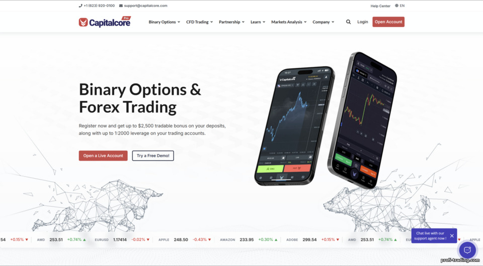 Site oficial da CapitalCore